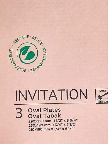 Beden PAŞABAHÇE CAM 3lü OVAL TABAK TAKIMI