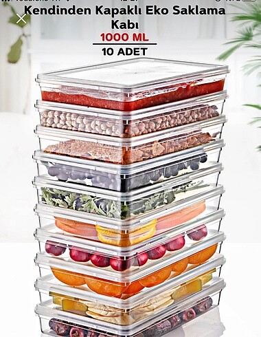 10 ADET DİFRİZ SAKLAMA KABI