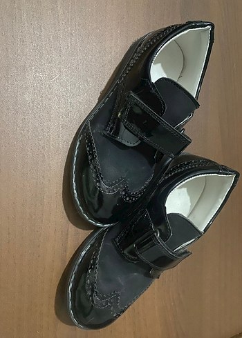 Siyah Tokalı Cırtcırtlı Erkek Ayakkabı - Görsel 2