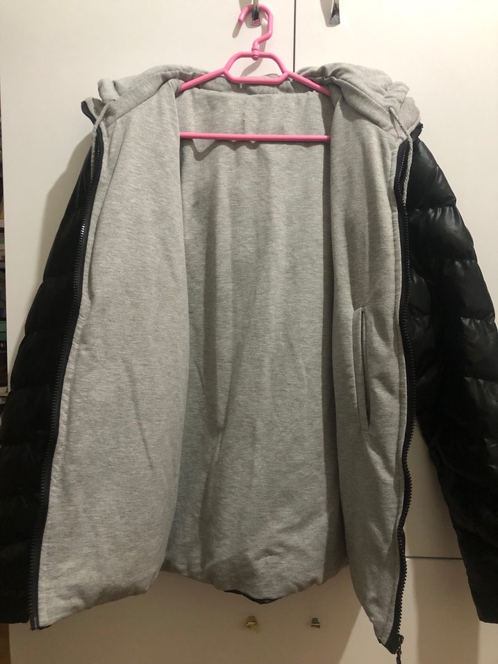 Siyah Fermuarlı Erkek  Kışlık Mont - Görsel 2