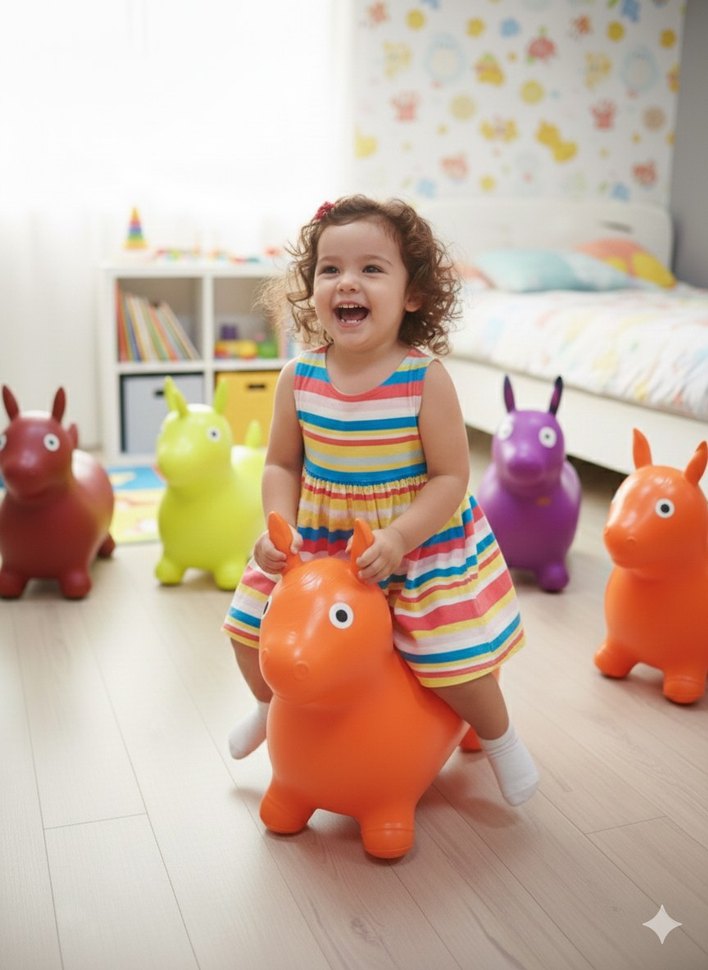 Renkli Şişme Zıplayan Hayvan Oyuncakları - Görsel 2