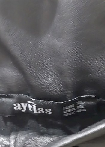 Siyah Deri  Mini Şort - Görsel 5