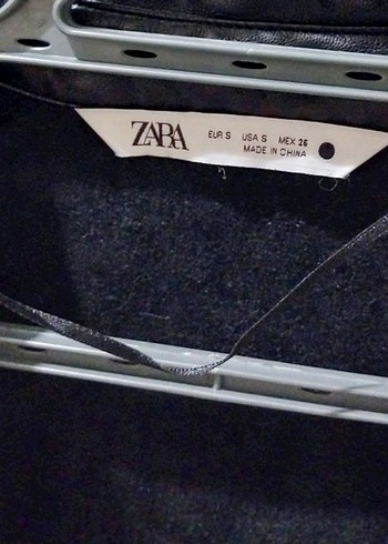 Düğmeli Siyah Deri Kadın gömlek - Görsel 5