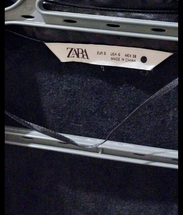 Düğmeli Siyah Deri Kadın gömlek - Görsel 5