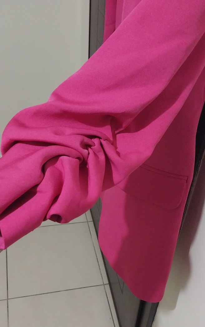 Pembe  Midi Blazer Ceket - Görsel 2