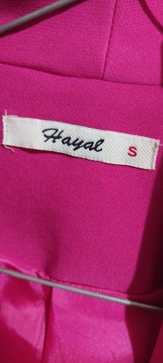 Pembe  Midi Blazer Ceket - Görsel 3