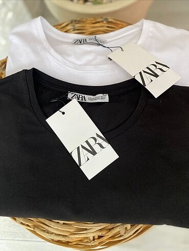 Zara Siyah Oversize Unisex T-shirt