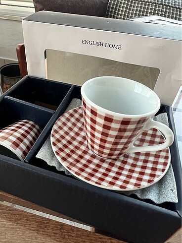 English Home 2 kişilik kahve fincanı