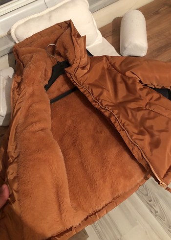 Erkek Çocuk Parlak Kahverengi Fermuarlı Ceket - Görsel 2