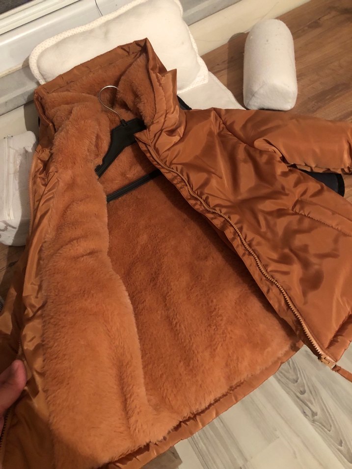 Erkek Çocuk Parlak Kahverengi Fermuarlı Ceket - Görsel 2