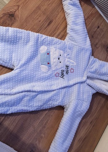 Nakışlı, Kürklü Bebek Kayak Tulumu 1-3 ay - Görsel 3