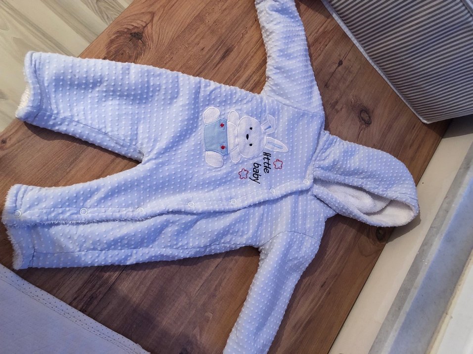 Nakışlı, Kürklü Bebek Kayak Tulumu 1-3 ay - Görsel 3