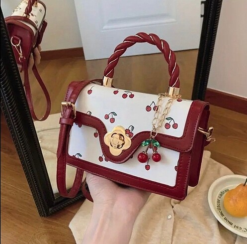 kirazlı çanta
