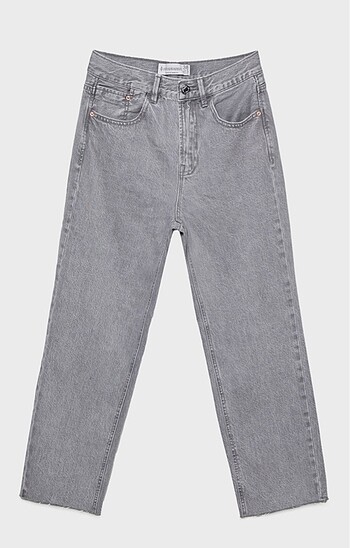 Stradivarius Stradivarius D96 Crop Straight Fit Jean