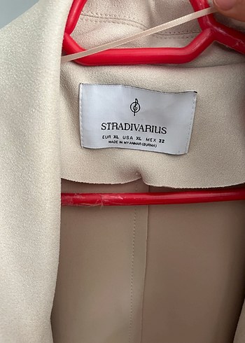 Bej Kadın Süet Uzun Kesim Trençkot - Görsel 3