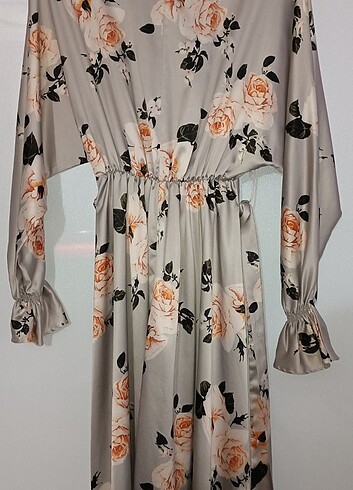 Saten elbise - Görsel 4