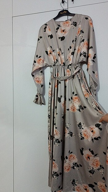 Saten elbise - Görsel 5