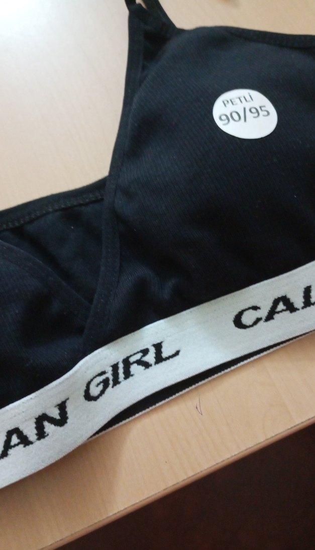 Siyah Baskılı Mini Spor Sütyeni - Görsel 3