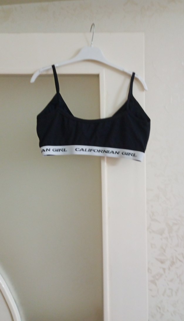 Siyah Baskılı Mini Spor Sütyeni - Görsel 2