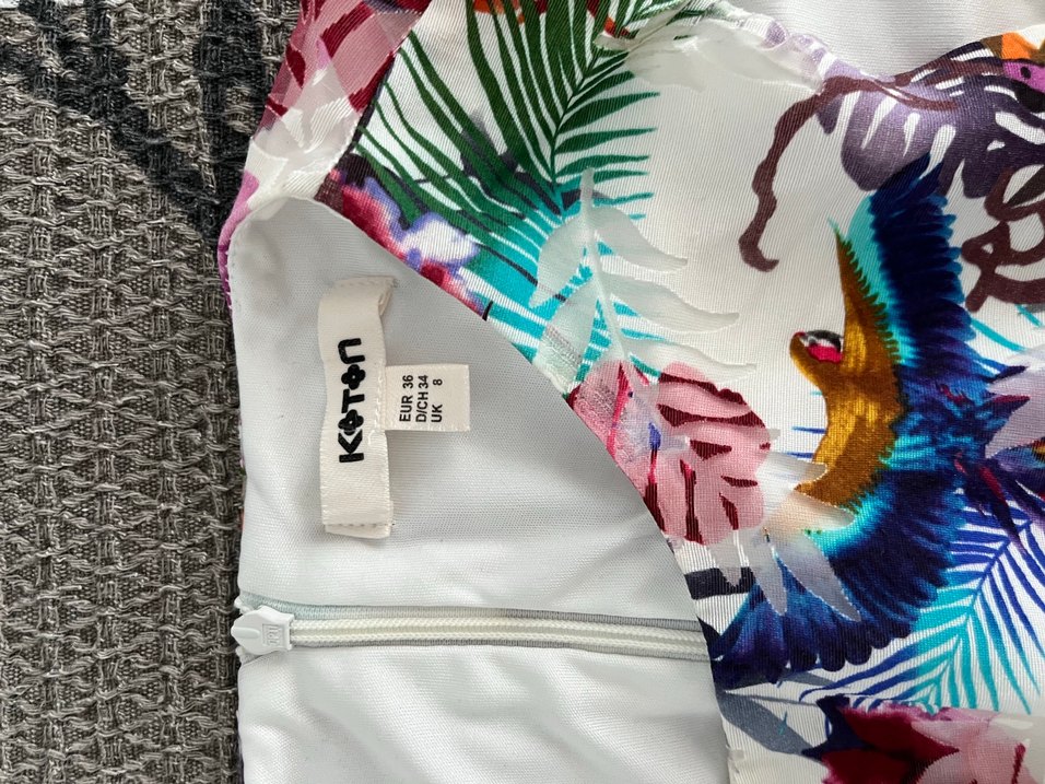 Çok Renkli Midi Elbise - Görsel 2