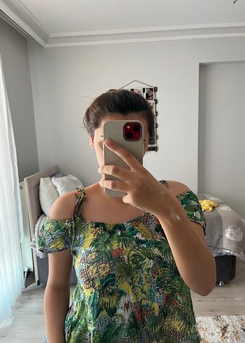 , Bağcıklı Bohem Bluz - Görsel 2