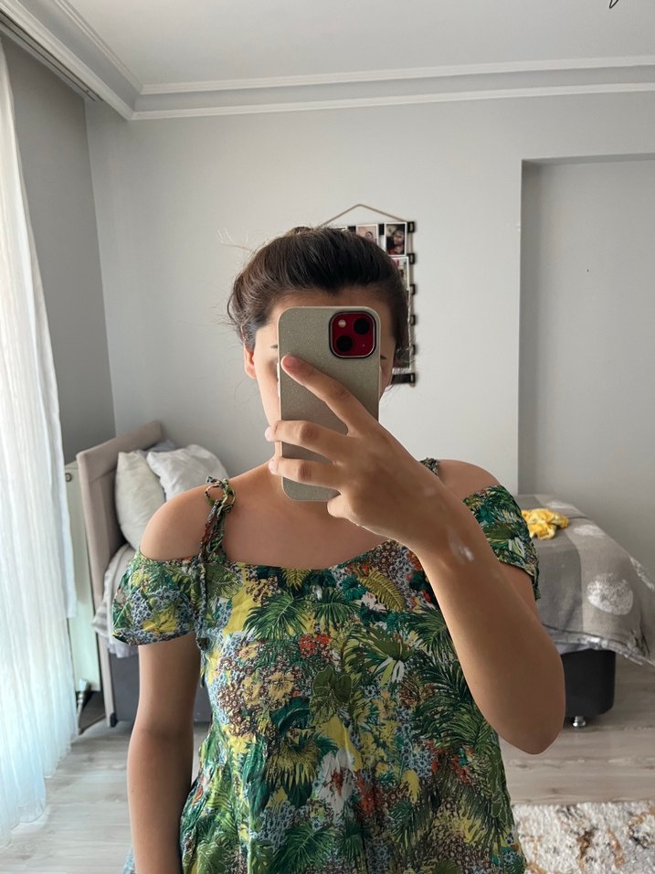 , Bağcıklı Bohem Bluz - Görsel 2