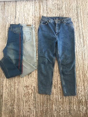 Kot jean mom pantolon yeni