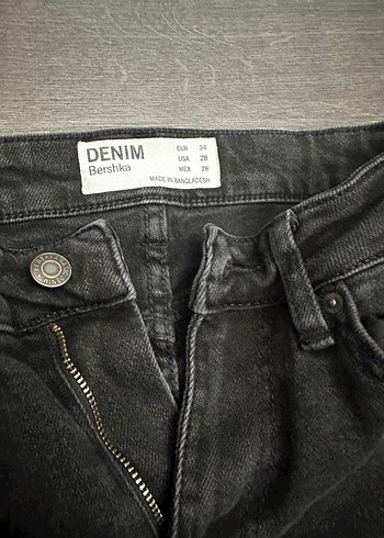 Bershka slim fir siyah pantolon - Görsel 2