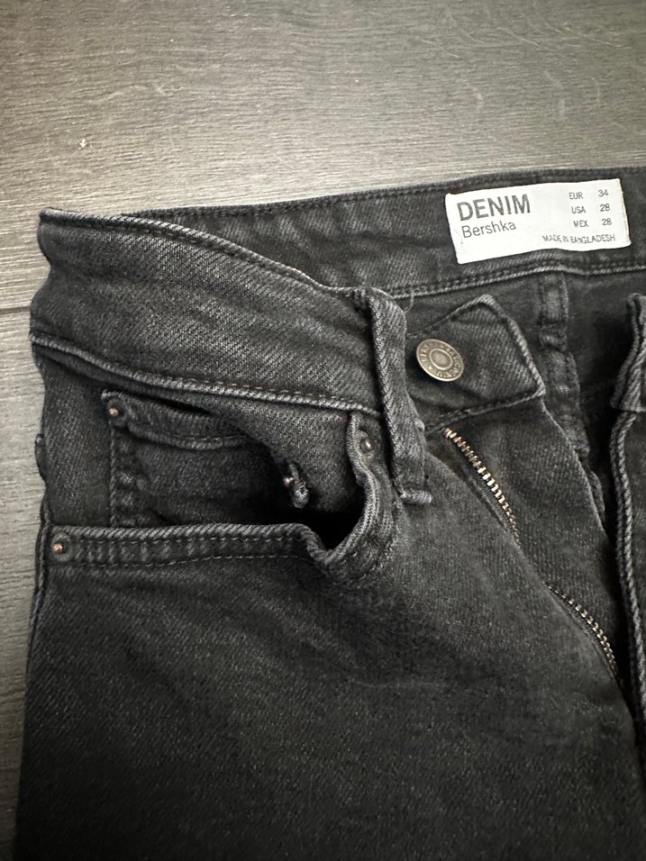 Bershka slim fir siyah pantolon - Görsel 3