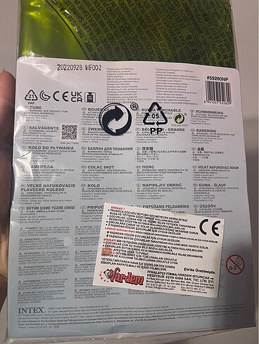 Beden intex can simidi wet set collection