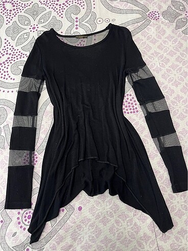 kolları tüllü goth bluz