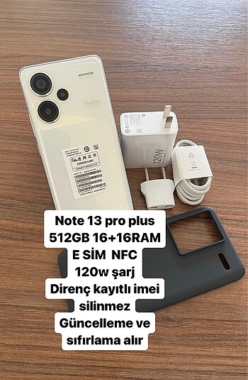 REDMİ NOTE 13 PRO PLUS 512 GB 16+16RAM