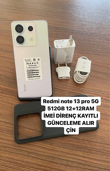 REDMİ NOTE 13 PRO 512GB 12+12RAM ÇİN