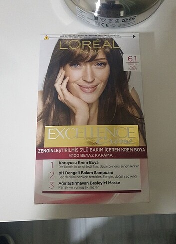 Saç Boyası Loreal Paris 6.1 Küllü Açık Kahve 3 adet