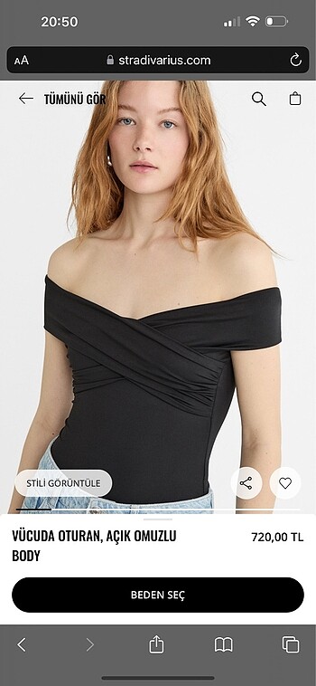 Stradivarius çıtçıtlı body