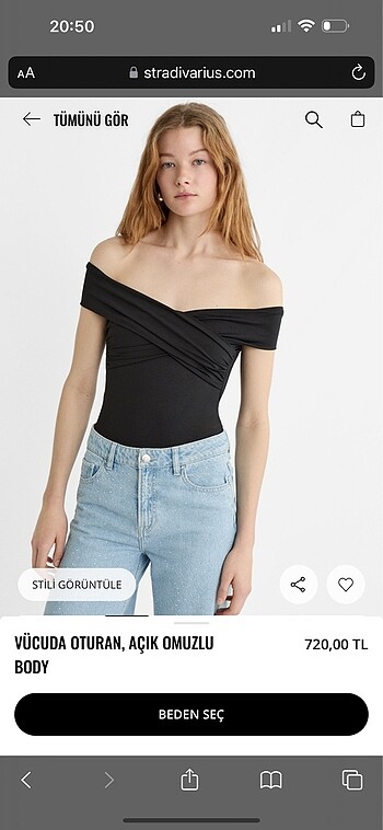 Stradivarius Stradivarius çıtçıtlı body
