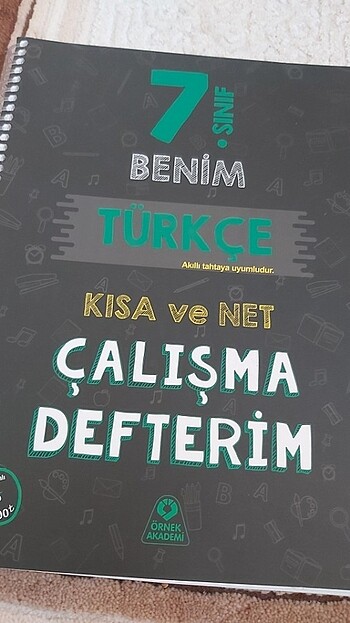 7.sıf türkçe çalışma defteri