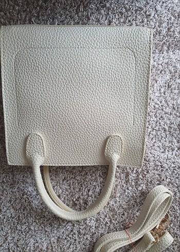 Krem dokulu çanta - Görsel 2