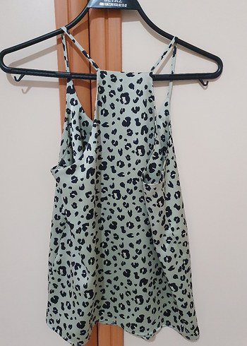 Desenli Askılı Kadın Bluz - Görsel 6