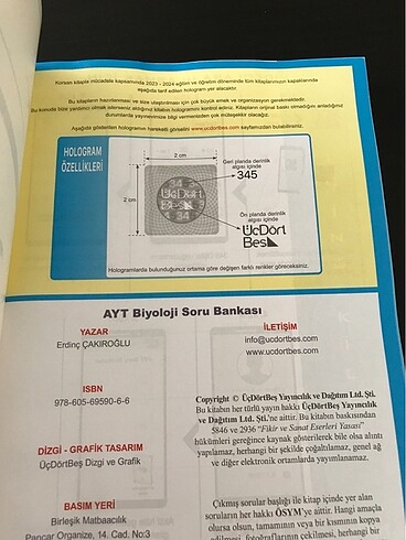 yks 345 ayt biyoloji soru bankası