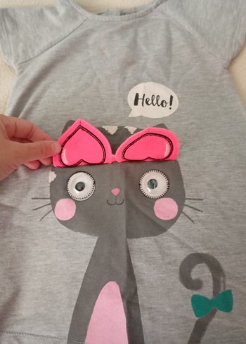 Gri Kız Çocuk elbiseler - Görsel 2