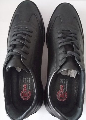 Siyah Bağcıklı Minimalist Erkek Günlük Ayakkabı - Görsel 6