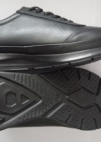 Siyah Bağcıklı Minimalist Erkek Günlük Ayakkabı - Görsel 2