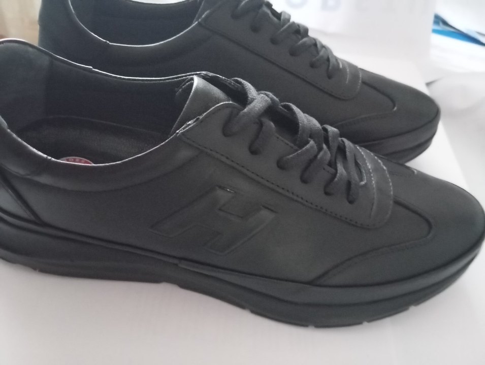 Siyah Bağcıklı Minimalist Erkek Günlük Ayakkabı - Görsel 4