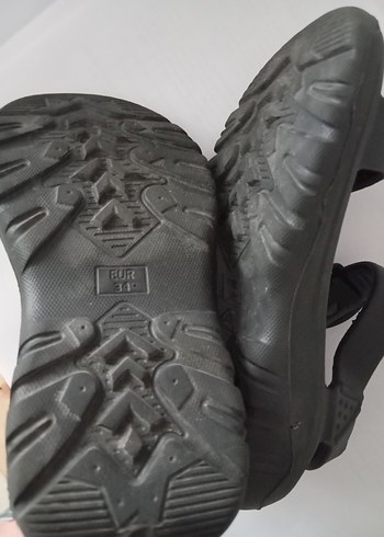 Erkek Siyah Tokalı Kauçuk Sandalet - Görsel 2