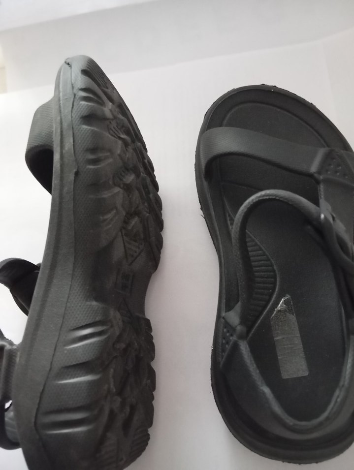 Erkek Siyah Tokalı Kauçuk Sandalet - Görsel 3