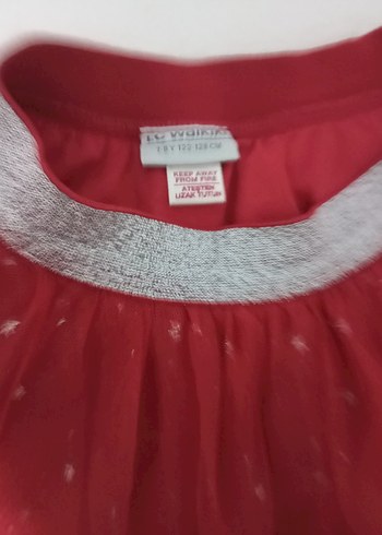 Kız Çocuk Parlak Kırmızı Fırfırlı Etek - Görsel 2