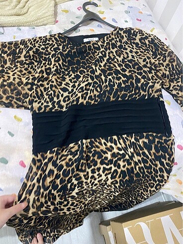 48 Beden çeşitli Renk leopar elbise