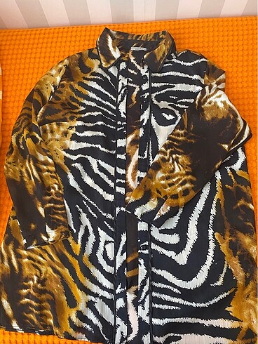 xxl Beden siyah Renk zebra desen gömlek