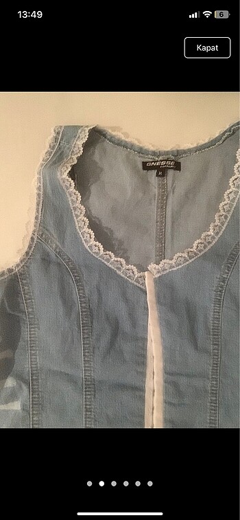 xs Beden Lolita kot yelek Vintage yelek